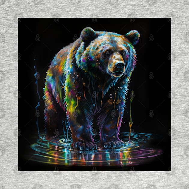 Rainbow Bear by BloodRubyz